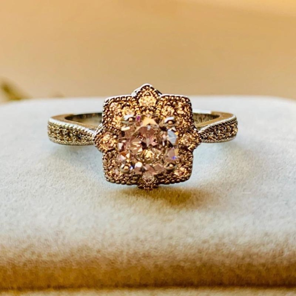 Vintage Style Sterling Silver Snowflake Ring